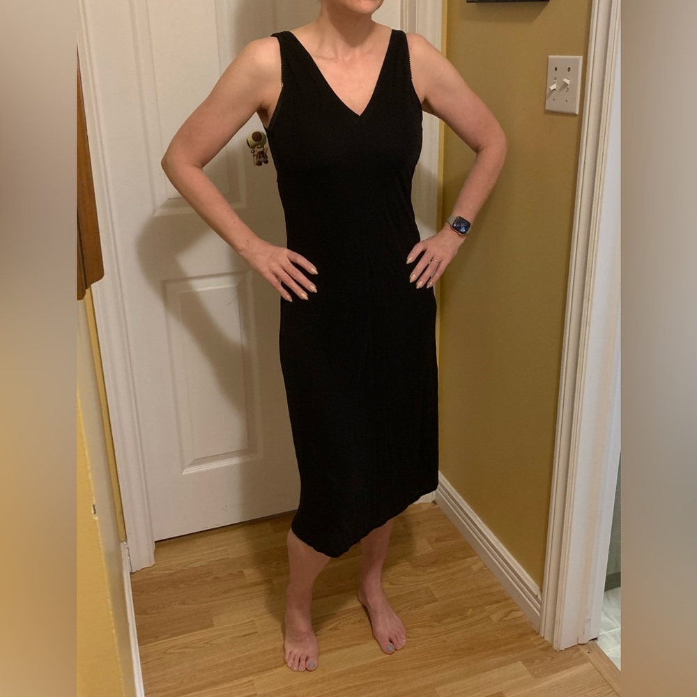 massimo dutti black dress